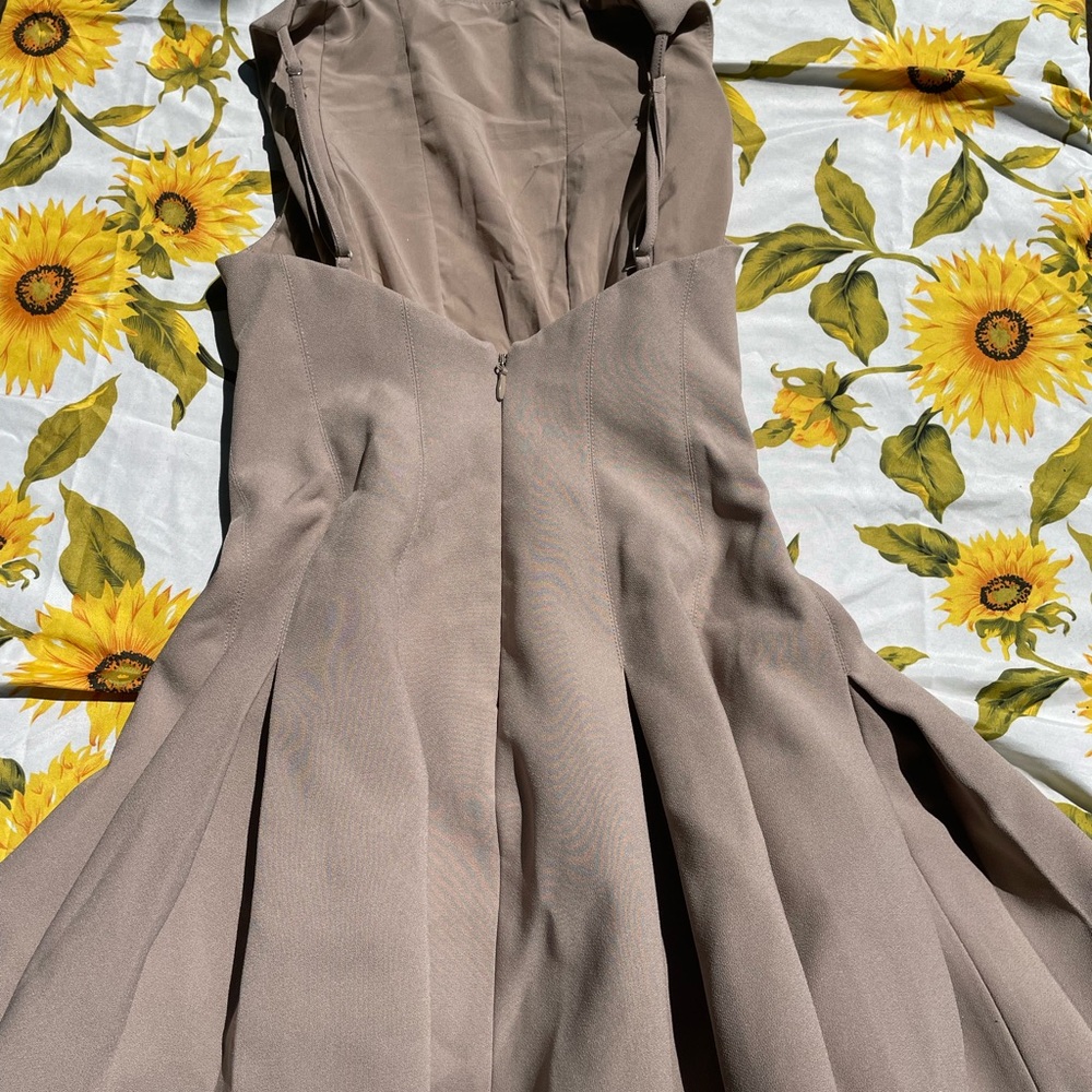 Babyboo Tan Mini Dress - Picture 6 of 6